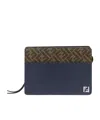Fendi Zucca-monogram Pattern Clutch In Black