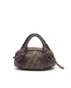 Fendi Zucca Spy Bag In Brown