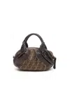 Fendi Zucca Spy Bag In Brown