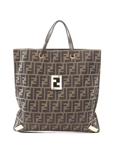 Pre-owned Fendi Zucca Tote Bag