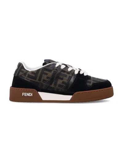 FENDI FENDI ZUCCHA MONOGRAM PANEL SNEAKERS