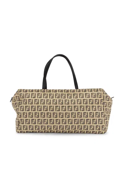 Pre-owned Fendi Zucchino Bassotto Tote Bag