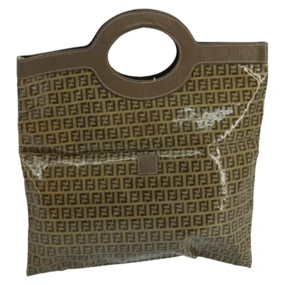 Pre-owned Fendi Zucchino Brown Canvas Tote Bag ()