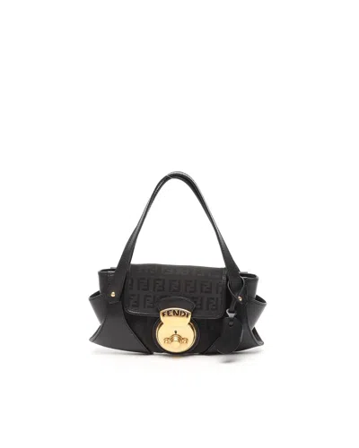 Fendi Zucchino Compilation Bag In Black