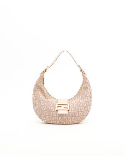 Fendi Zucchino Croissants Bag In Neutral