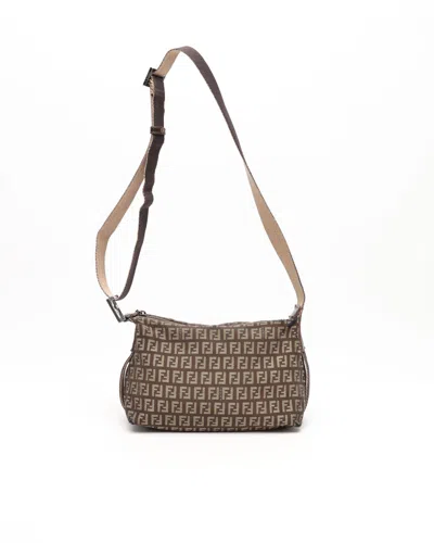 Fendi Zucchino Crossbody Bag In Multi