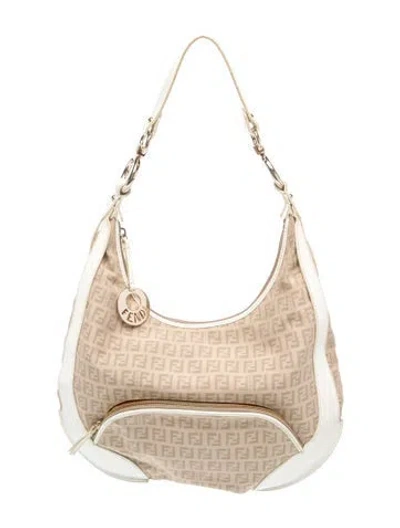 Pre-owned Fendi Zucchino Ff Chef In Neutrals