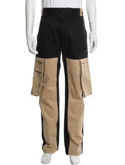 Pre-owned Fendi Zucchino Ff Logo Cargo Pants In Black