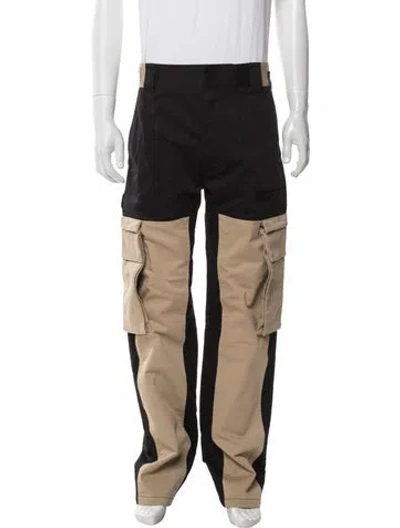 Pre-owned Fendi Zucchino Ff Logo Cargo Pants In Black