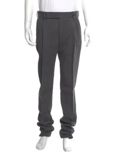 Pre-owned Fendi Zucchino Ff Logo Joggers W/ Tags In Gray