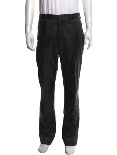 Pre-owned Fendi Zucchino Ff Logo Pants In Black