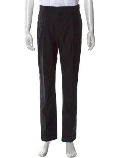 Pre-owned Fendi Zucchino Ff Logo Pants W/ Tags In Black