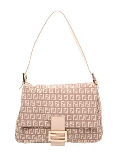 Pre-owned Fendi Zucchino Ff Mama In Neutral