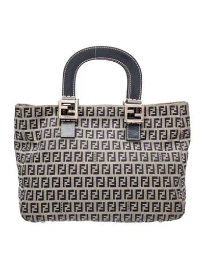 Pre-owned Fendi Zucchino Ff Vintage In Blue