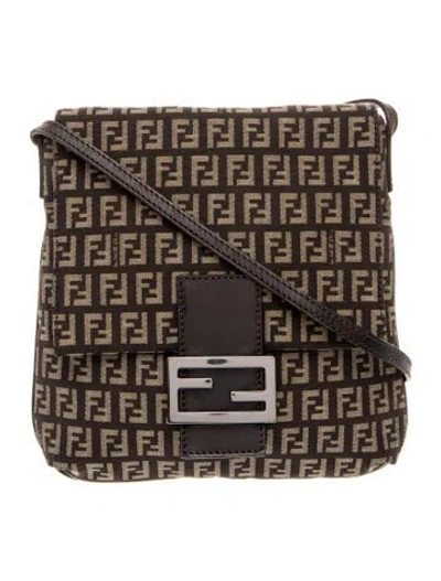 Pre-owned Fendi Zucchino Ff Vintage In Brown