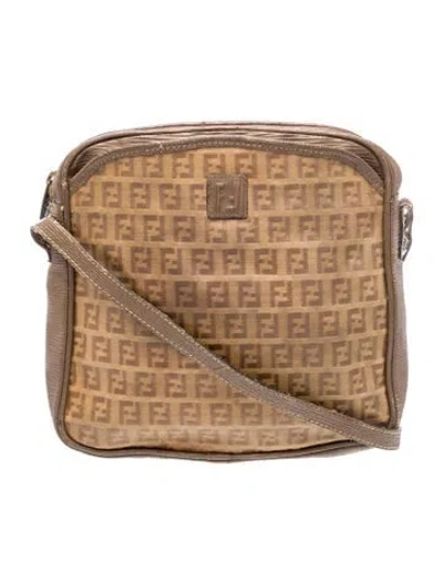 Pre-owned Fendi Zucchino Ff Vintage In Brown