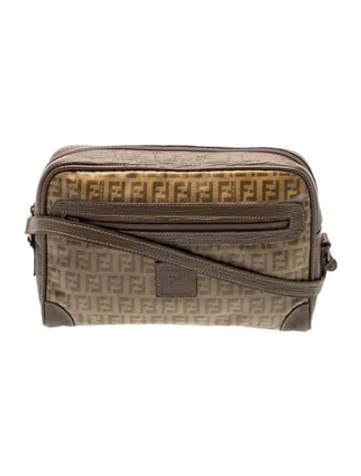 Pre-owned Fendi Zucchino Ff Vintage Vintage In Brown