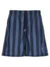 Fendi Pequin Nylon Swim Boxer In Blue