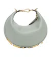 Fendi Women Powder Blue Leather Mini Graphy Handbag In Gray