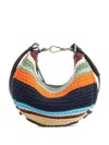 Fendi Graph Striped Crochet Mini Bag In Multi