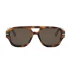 Fendi The Graphy 55mm Geometric Sunglasses