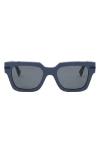 Fendi 'graphy 51mm Geometric Sunglasses In Multi