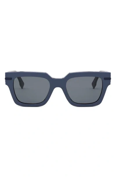 Fendi 'graphy 51mm Geometric Sunglasses In Multi