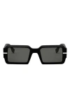 Fendi 'graphy 52mm Geometric Sunglasses In Black