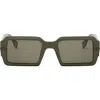 Fendi Eyewear Rectangle Frame Sunglasses In Gray