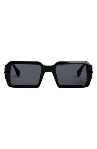 FENDI 'FENDIGRAPHY 52MM GEOMETRIC SUNGLASSES