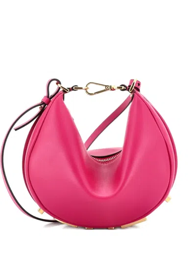 Pre-owned Fendi Graphy Bag Leather Mini Shoulder Bag In Pink