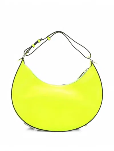 Pre-owned Fendi Graphy Bag Leather Small Hobo Bag In Green