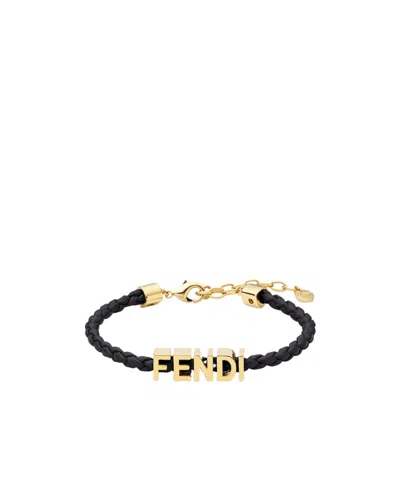 FENDI FENDI FENDIGRAPHY LOGO LETTERING BRACELET