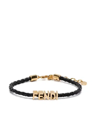 Fendi Graphy Bracelet In 黑色