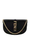 Fendi Graphy Cross Body Bag In Black