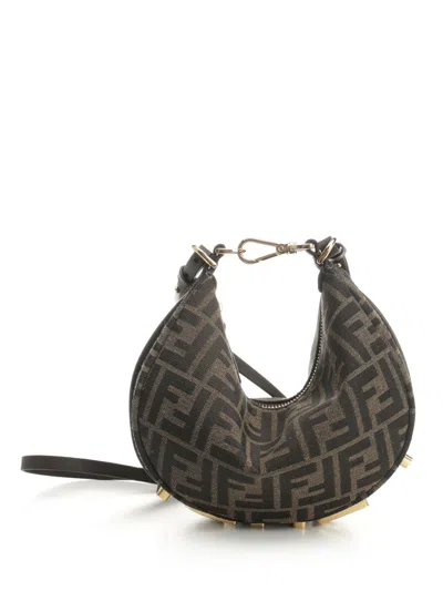 Fendi Graphy Handbags Brown