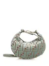 Fendi Mini Graph Jacquard Tote Bag In Green