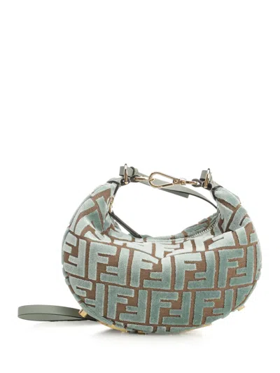 FENDI FENDIGRAPHY HANDBAGS LIGHT BLUE