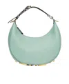 Fendi Graphy Leather Shoulder Bag In Green