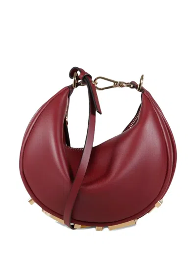 Fendi Graphy Logo Shoulder Bag In Burgundy