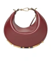 Fendi Graphy Mini Burgundy Leather Mini-bag In Red