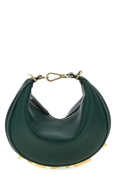 Fendi 'graphy' Mini Handbag In Green