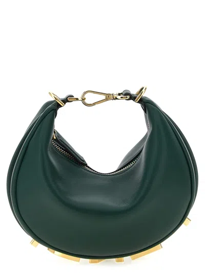 Fendi Graphy Mini Handbag In Green