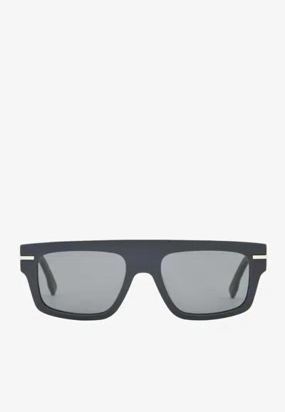 Fendi Graphy Square Sunglasses In Gray