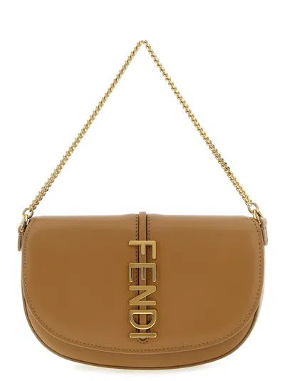 Fendi Graphy Wallet On Chain In Neutral