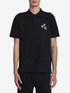 Fendi Logoed Polo Shirt In Black