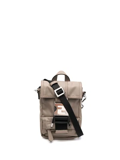 Fendi Ness Mini Backpack In Neutrals