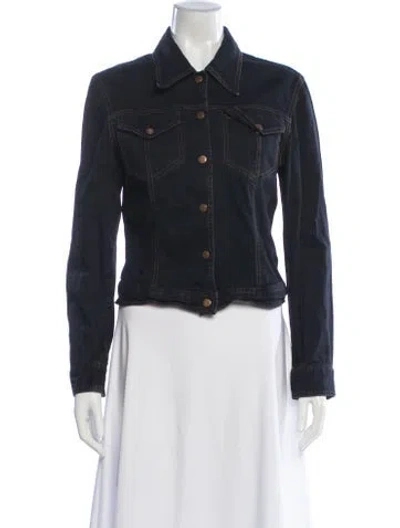 Pre-owned Fendissime Denim Jacket In Black