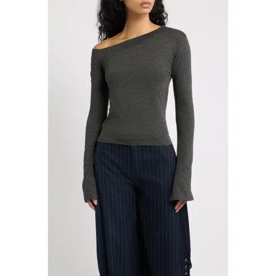 Feners Amuleto One-shoulder Top In Gray