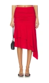 Feners Gresca Rouge Skirt In Red